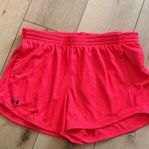 Under Armour Women's Vibrant Red Athletic Shorts